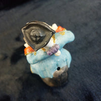 Thumbnail for Antique Figurine Porcelain Violinist Rococo Style 5.5