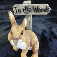 Thumbnail for Leonardo Collection 2002 To The Woods lovely Rabbit Figurine  Ornament 5.5