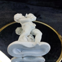 Thumbnail for 18th century Paul Pfuert Studio-Haus Cherub Pair 5in Bisque White Figurine antiq6