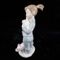 Thumbnail for Retired Charming NAO by Lladró Figurine Girl with Elephant bookcase (1980) figur7