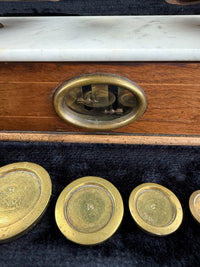 Thumbnail for Rare Antique Victorian Apothecary Balance Scale with Marble Base & Brass Weight10