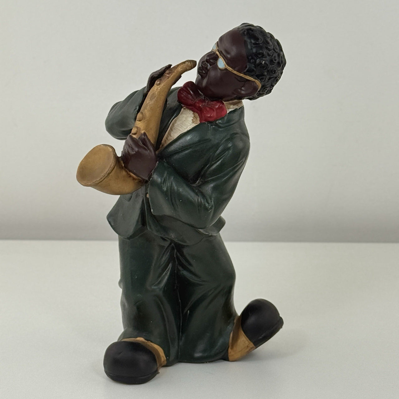 Ceramic Jazz Musician Figurine Set Of 4 See The Pics African American Band Pair8