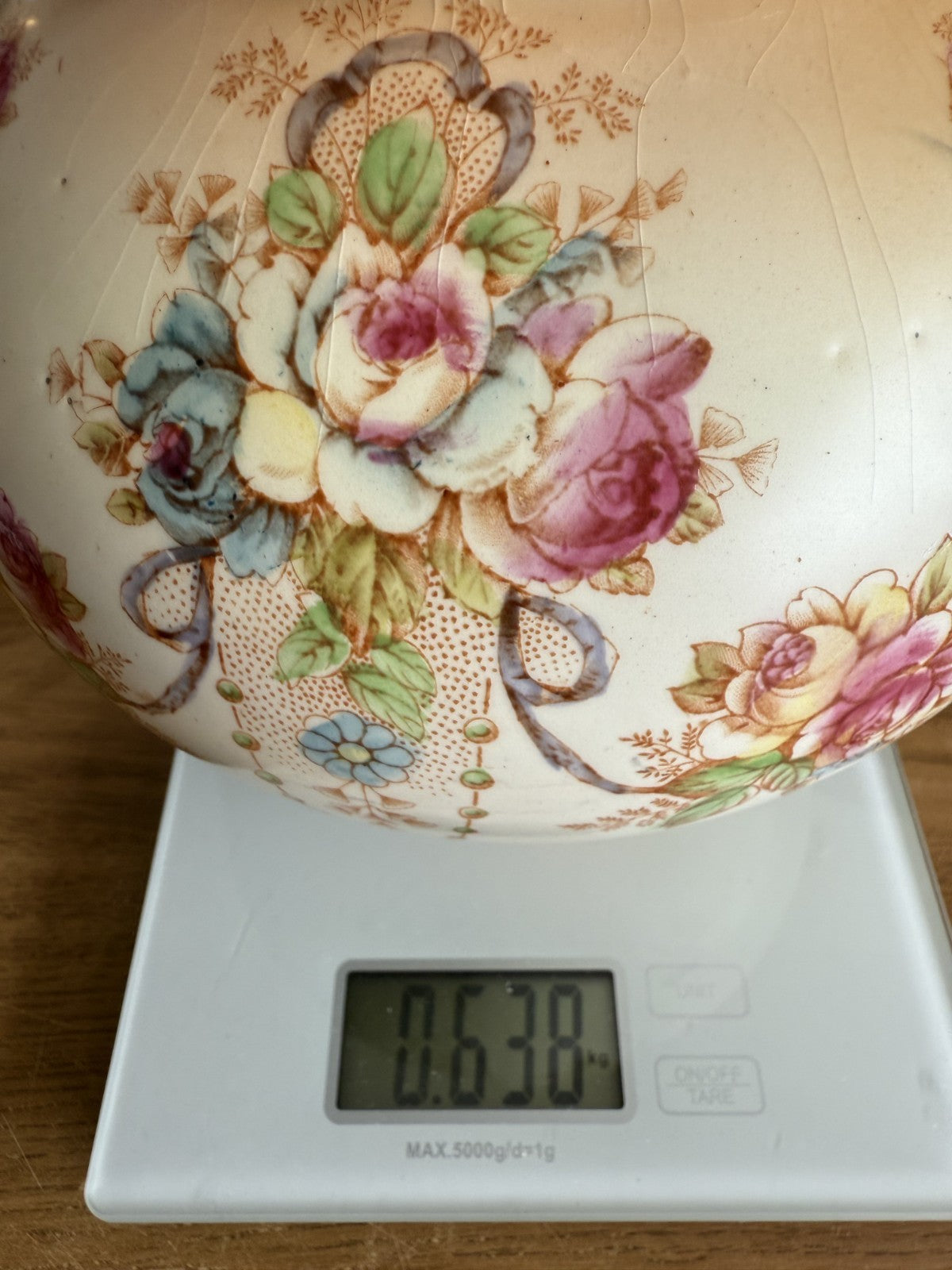 Antique Crown Devon Floral Twin Handled Urn Vase c.1917-1930 English Pottery12