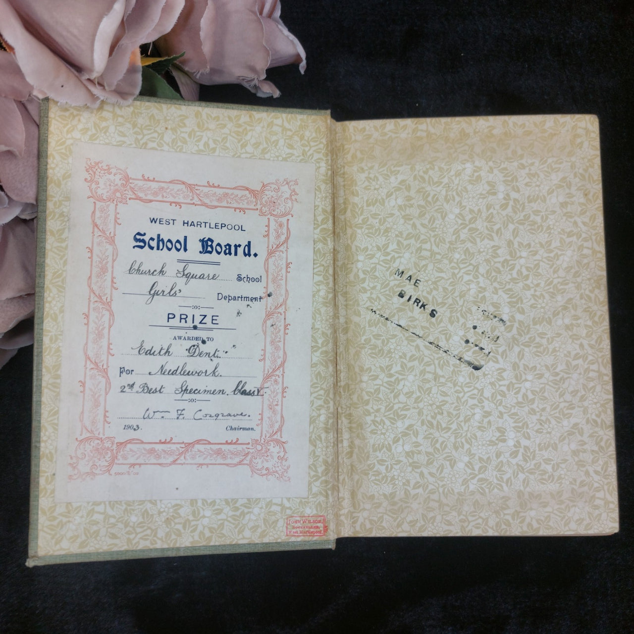 Paull Ripley Flower of the Grassmarket Book Decorated Cover 1900 Hodder antique4