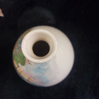 Thumbnail for Ceramika Hand Painted Vase Scenic Coastal Art Glazed Good Condition 5.5