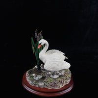 Thumbnail for Border Arts Fine First One In Swan & Cygnets Figurine 1997 Handmade Scotland dec1