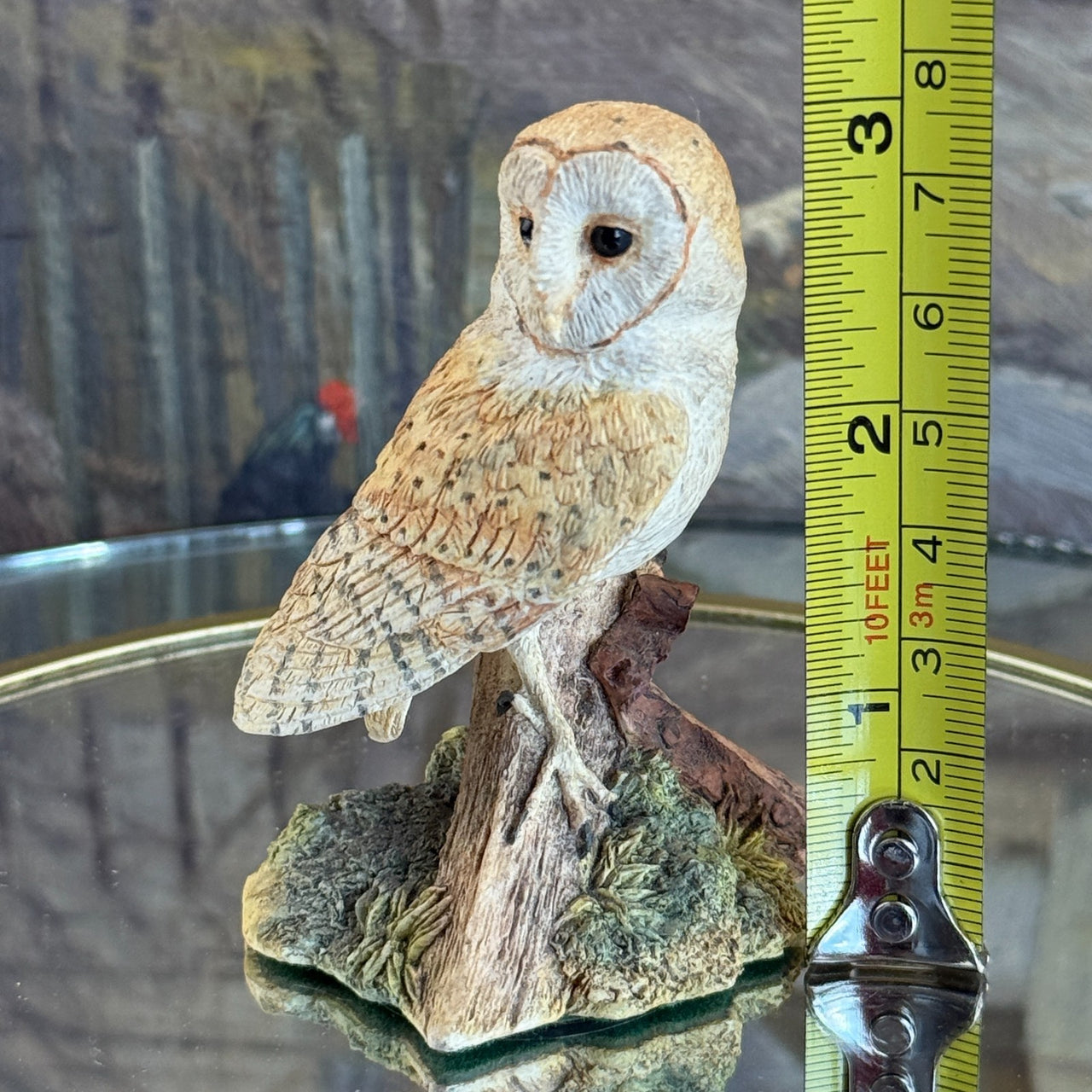 1997 Fine Border Arts 'Night Watch' Barn Owl Figurine B0175 by Ray Ayres Boxed.14