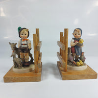 Thumbnail for Goebel Hummel HUM 250 A&B Bookends Goat Herder & Feeding Time 1960s Figurine dec3
