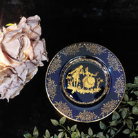 Thumbnail for Limoges Royal Blue  Glaze & Decorative Plate  Miniature Porcelain  Wall 3 Plates5