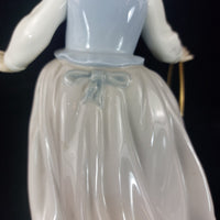 Thumbnail for NAO Girl Spain Figurine with Hoop Glazed Porcelain Worn Base A-16M Sculpture5