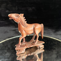 Thumbnail for Set of 3 Vintage Hand-Carved Wooden Horses – Rustic Folk Art Figurines Ornament8