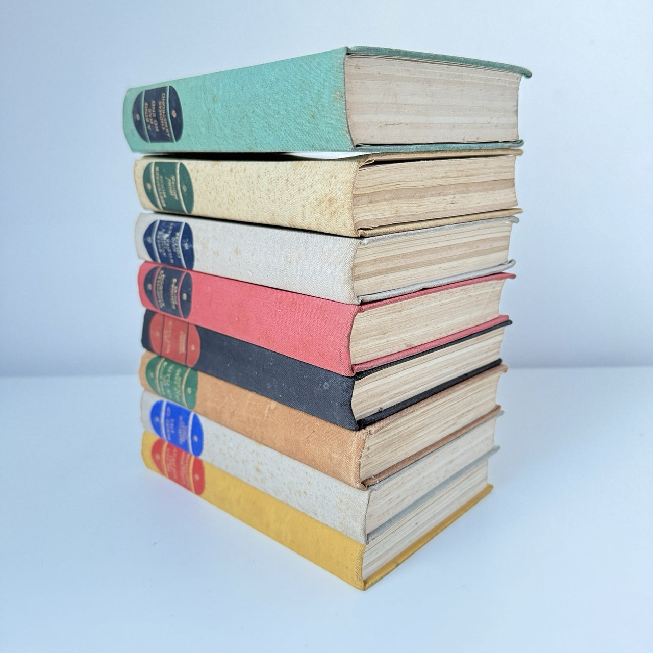 Companion Book Club 1950s Cloth Book Set9 Hardbacks No Jackets UK Decor Book Set12