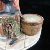 Thumbnail for Naturecraft Blacksmith Figurine 1973 Hand Painted Stonecraft Collectible 8
