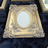 Thumbnail for Set of 7 Vintage Brass Ornate Gold Tone Picture Frames (moseley ware metal 19805