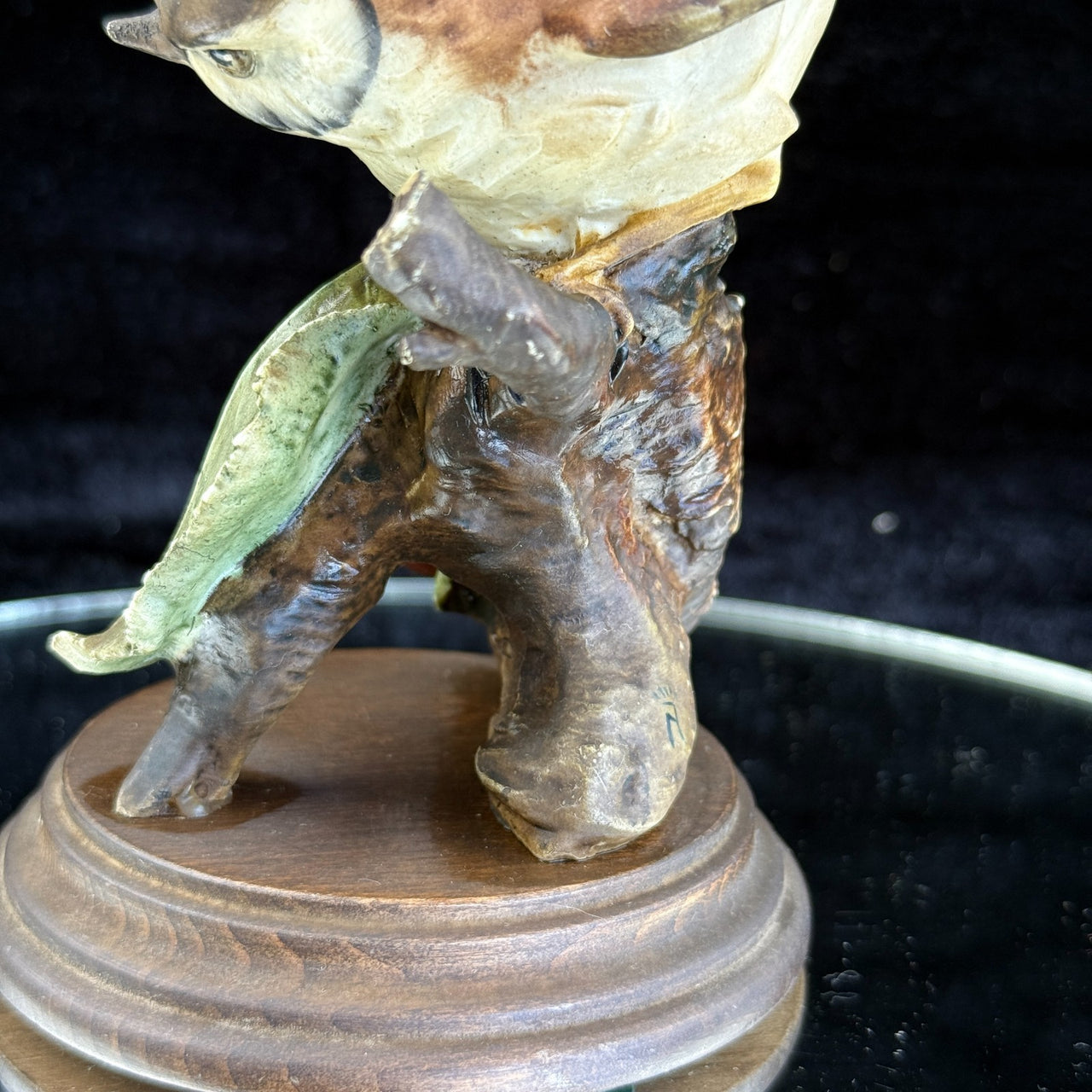 Giuseppe Armani Sparrow Capodimonte & Cherries Figurine Signed G. 7" gift Italy.12