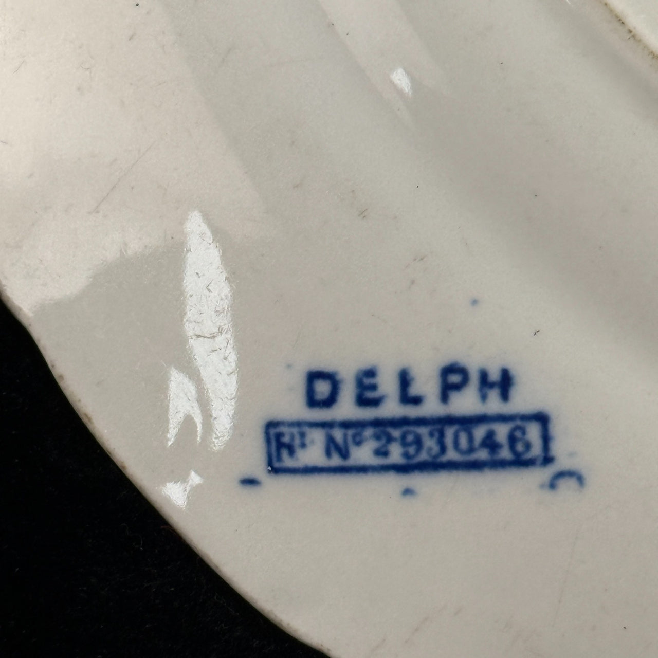 ANTIQUE Blue&White Delph Transferware Plates x3 1896 Sailboat Windmill Scene Set11