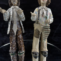 Thumbnail for Vintage Rare Signed by JR Art Pottery Clown Clay Figurines Lot of 220