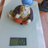 Thumbnail for Vintage Japanese Hand-Painted Porcelain Oriental Pipe Smoker Incense Figurine 4