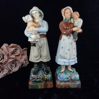 Thumbnail for Wittmann & Roth Of London Figure 1900s Of A Fisherman And Children&wife repaired0