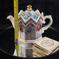 Thumbnail for Sadler I Elizabeth Teapot England 1588 Spanish Armada Crown Lid Rare Queen 606g2
