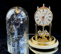 Thumbnail for Stunning Hermle Anniversary Quartz Gold color Clock made in Germany Collectable0