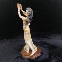 Thumbnail for Giuseppe Armani Florence lady Figurine 14in Gypsy Semi Nude bohem decor14
