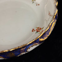 Thumbnail for K&C Royal Semi Porcelain Bowl Cobalt Blue Gold Blossom Floral 10