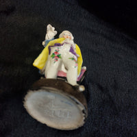 Thumbnail for Antique Rare Porcelain Figurine Man in Floral Pants, Marked, see the pics Blue2