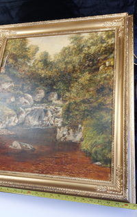 Thumbnail for Andrew Welch oil RCA painting gold Framed Welsh Landscape 29