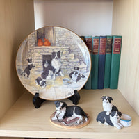 Thumbnail for Border Arts Fine Collie Collection Jock's Pride Plate & Two Figurines,box Resin.20