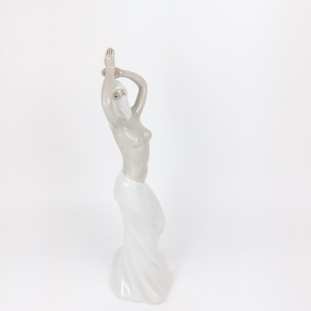 Possibly Antique Dancing Lady Figurine Porcelain Dancer Elegant Rare Vintage 11"18
