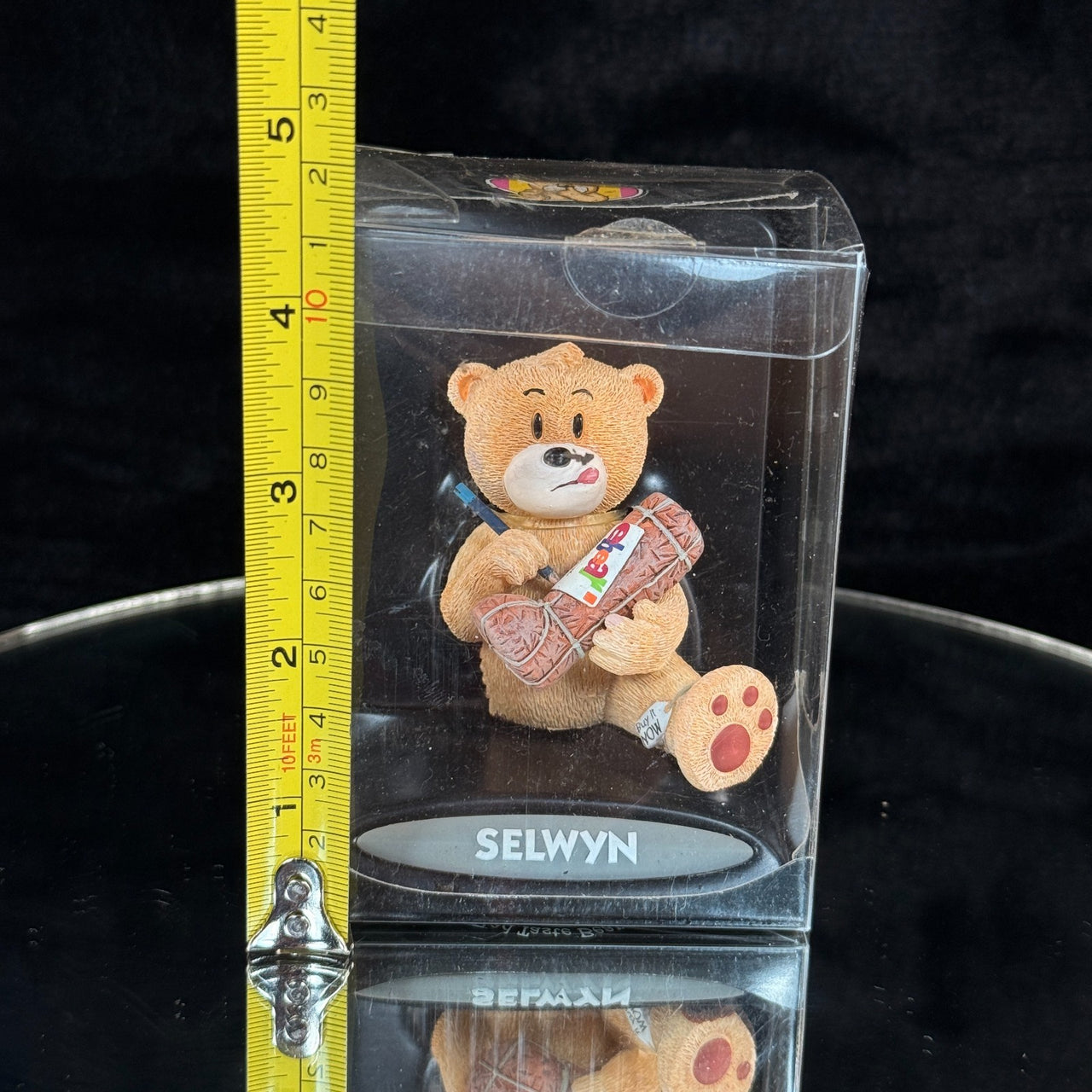 Bad Taste Bears Selwyn Figurine 2005 Funny Gift Box Damaged Drawing Cartoon2