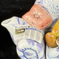 Thumbnail for Ringtons Cardew Teatime Teapot Bear Armchair Blue Willow Design 5270/75005