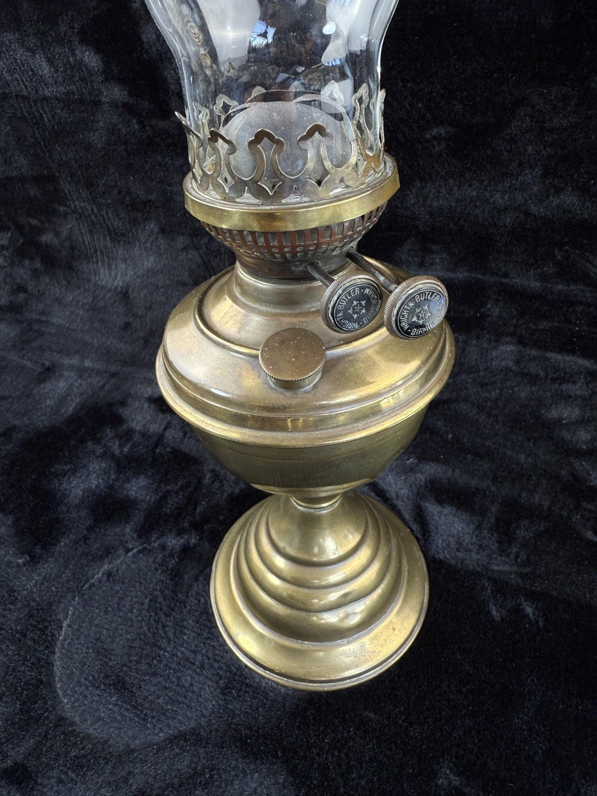 Vintage Vapalux Brass Oil Lamp  British Made Kerosene Lamp 20 in21