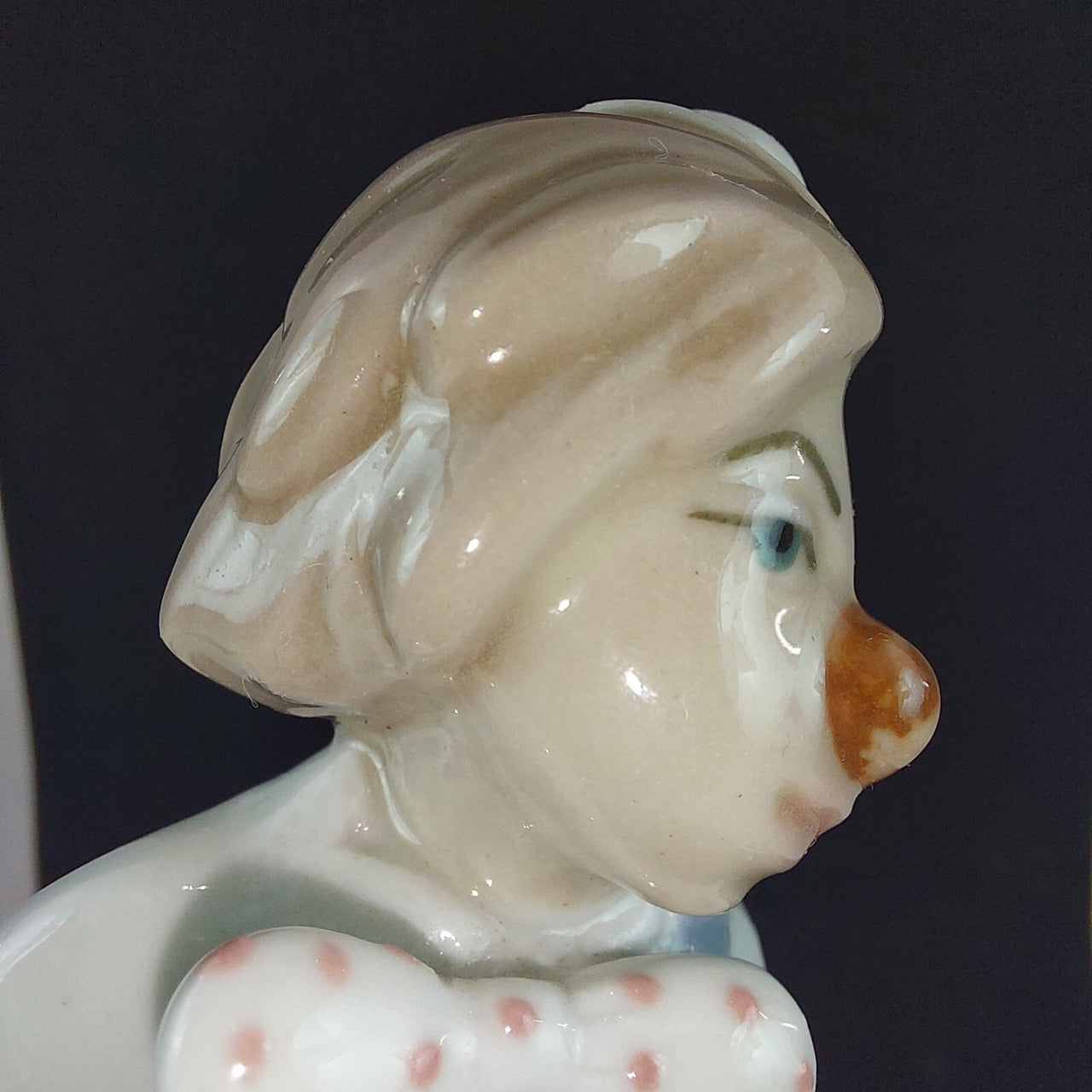 Casades Clown Bag with Porcelain Figurine Collectible from Spain, 6in blue deco8