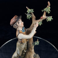 Thumbnail for Capodimonte Volta Boy with Tree Figurine Hand Painted Italian Porcelain See Pics14