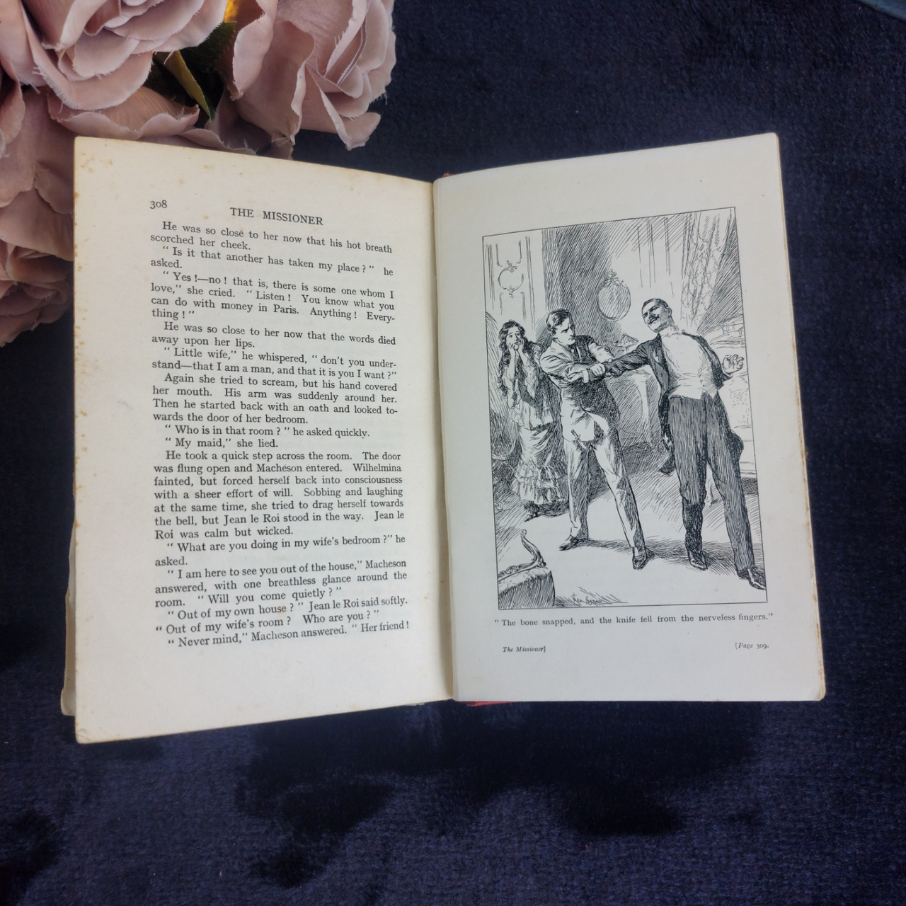 The Missioner 1908  E. Phillips Oppenheim Illustrated Red Cloth edition first 9