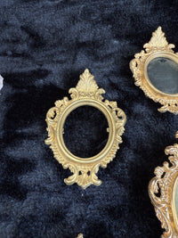 Thumbnail for Victorian-Style Miniature Gold Color Plastic Frames Set of 7 Frame Set deco wall10