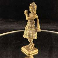 Thumbnail for Vintage / antique Indian Brass Krishna Dancing Statue â 5â Hindu Deity figur6