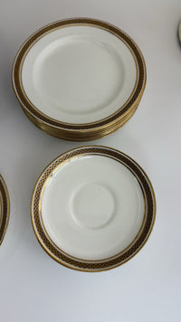 Thumbnail for Stunning Antique Cauldon & Aynsley 27pc Tea Set c.1910 | Edwardian Gilt & Black17