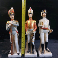 Thumbnail for 3Napco Military Porcelain Figurines Set Made in Sri Lanka Tall one hand broken3