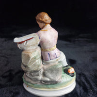 Thumbnail for Staffordshire Figurine Reading Man Book 6