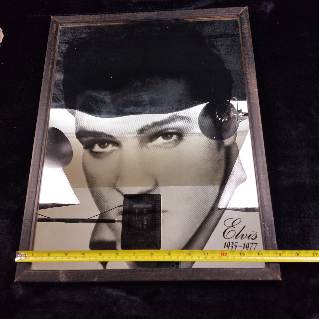 Elvis Mirror Presley Portrait 1935–1977, Framed 19"x15" see frame United States.11