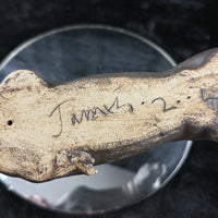 Thumbnail for Signed Otter Sculpture Set Bronze Effect Ceramic 1992 Wildlife Figurines Decor13