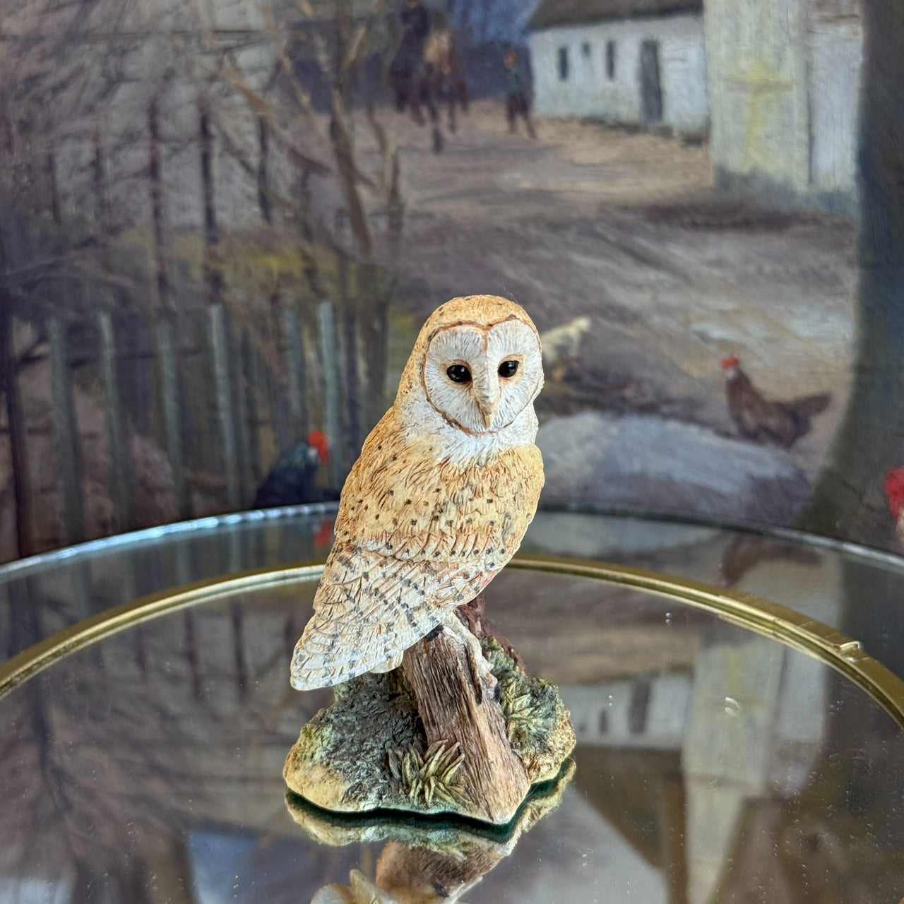 1997 Fine Border Arts 'Night Watch' Barn Owl Figurine B0175 by Ray Ayres Boxed.8