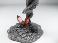 Thumbnail for Gothic Dragon  Figurine with Gem Sword - Heavy Metallic Collectible RARE Fantasy6
