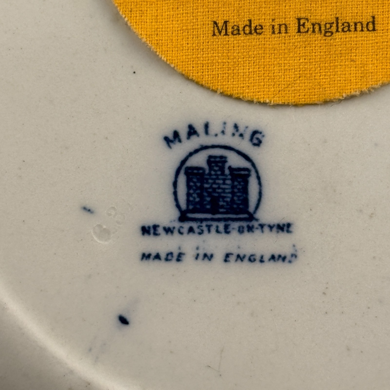 Maling Blue Willow 6.5" Plate England Vintage Porcelain Wall Hanging dec Crazing4