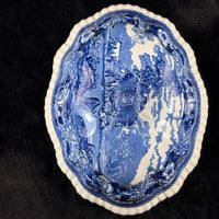Thumbnail for Adams Cattle Scenery Blue Transferware Tureen with Lid 11