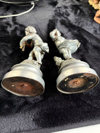 Thumbnail for Antique French Cherub / Putti Metal Figurines 