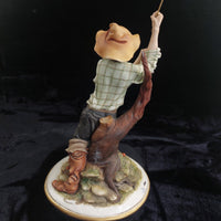 Thumbnail for Ades Fisherman Signed Capodimonte Porcelain Figurine 17